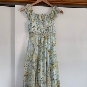ZUNIE Dress size 8 (sm woman/girl) Floral light feminine sleeveless swirl💐